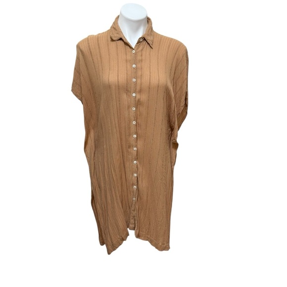 L*SPACE Anita Semi-Sheer Button-Front Swim Cover-Up 
size Xsmall - Picture 1 of 4